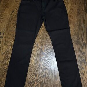 Paige Men's Black Slim Straight Jeans Denim Stretch 5-Pocket Logo Button 36x32